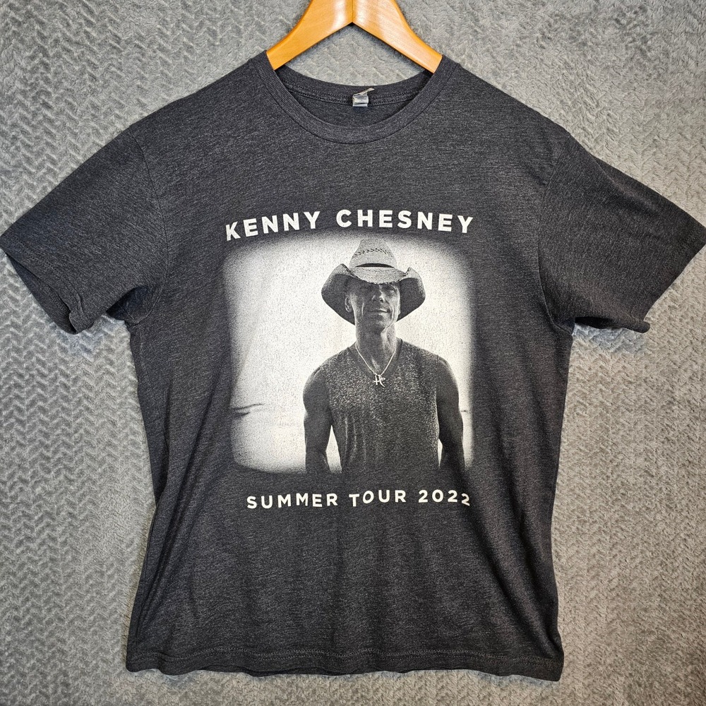 Kenny Chesney Here and Now Summer Tour 2022 Graphic T-Shirt Gray Large L Concert - Picture 2 of 7